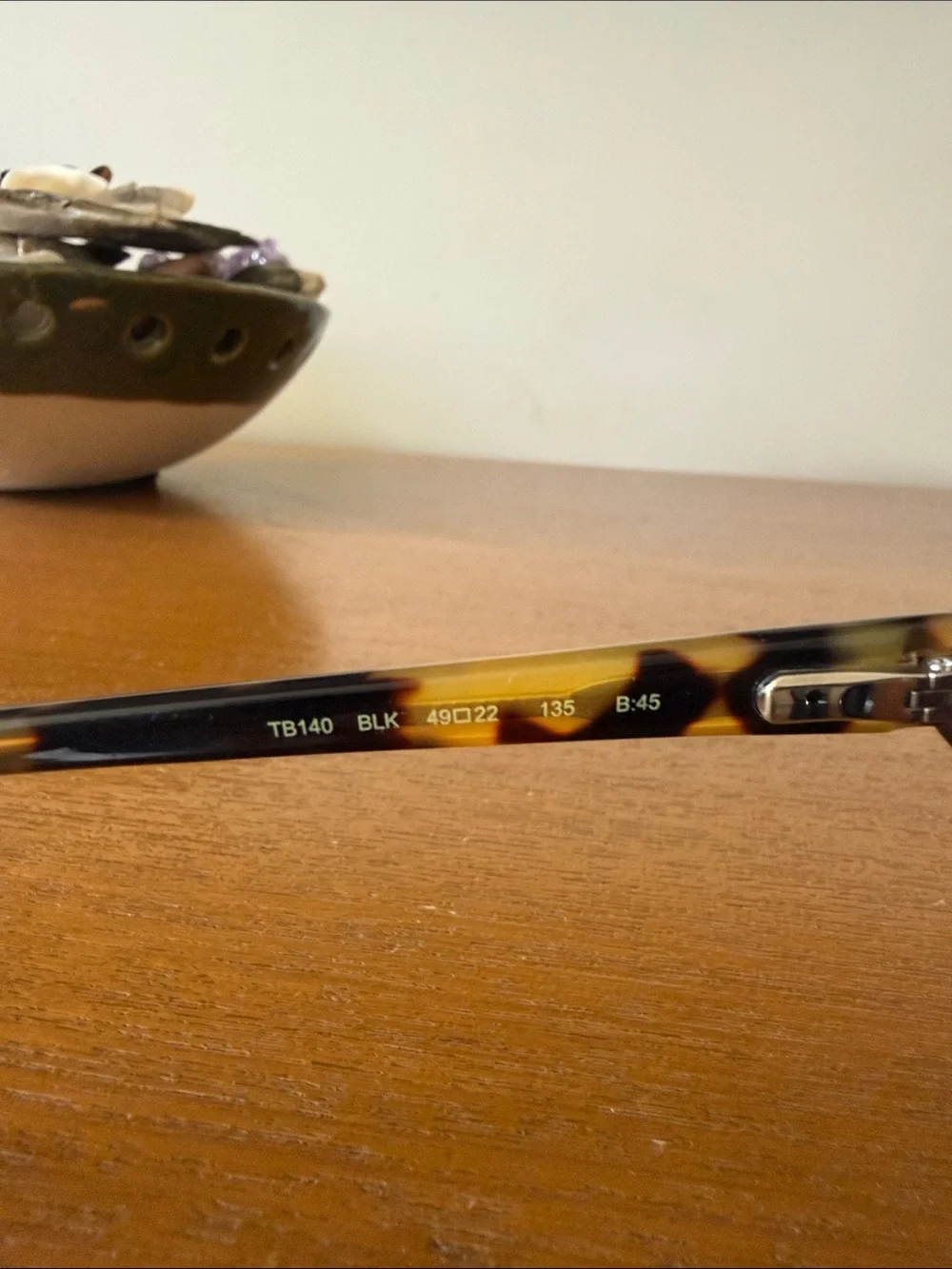 Ted Baker Tortoiseshell and Black Round Sunglasses